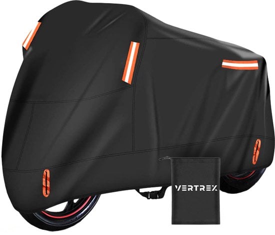 Vertrex Motorhoes & Scooterhoes - met Windscherm - Scooter Hoes - Waterdicht Buiten - Motor hoes - fietsendrager trekhaak fietsen #8
