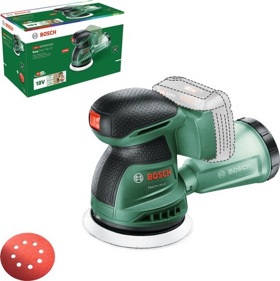 Bosch EasyOrbit 18V-10 - Excenterschuurmachine - Exclusief accu en lader - Inclusief Schuurblad K80 - luifel #10